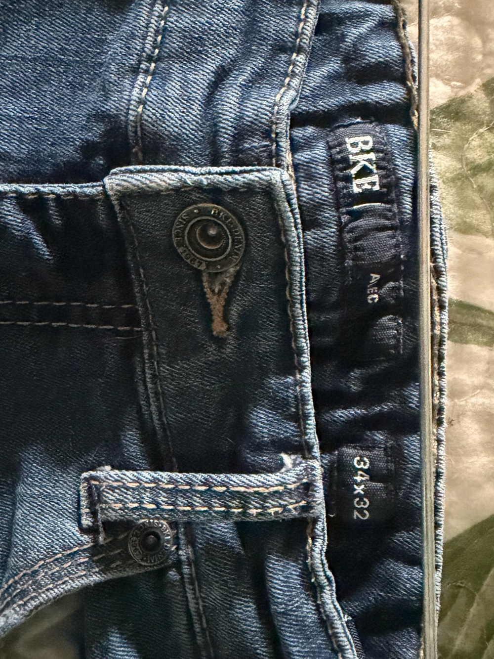 BKE Men's Dark Blue Slim Stretch Jeans